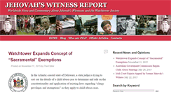 Desktop Screenshot of jehovahswitnessreport.com